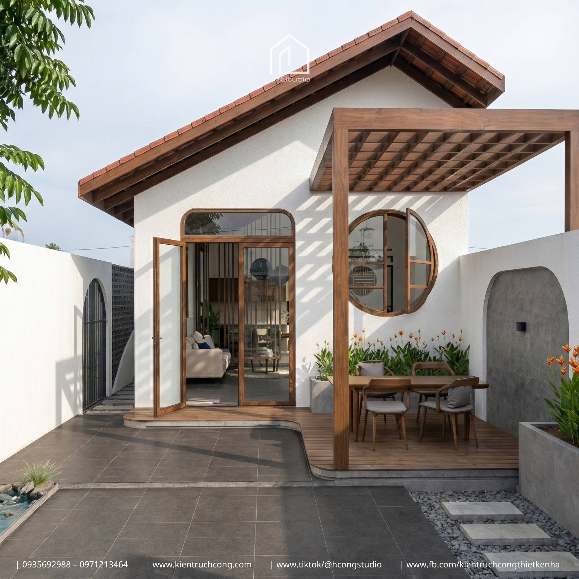 Nhà cấp 4 6x28m mang đến không gian sống gần gũi thiên nhiên và tối ưu trải nghiệm - Hình ảnh 5