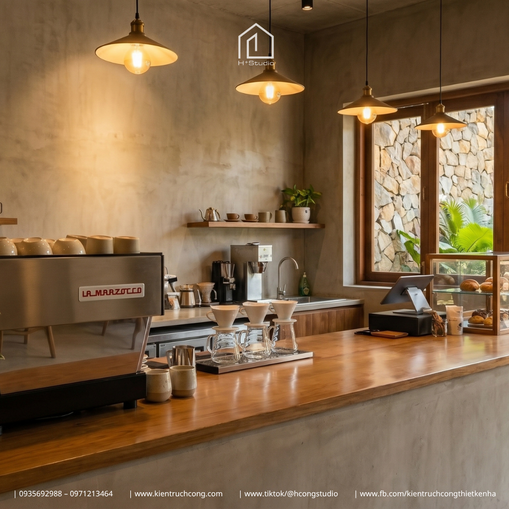 Thiết Kế Quán Cafe Sân Vườn Zeri Coffee – Kiến Tạo "Ốc Đảo Xanh" Giữa Lòng Phố - Hình ảnh 8