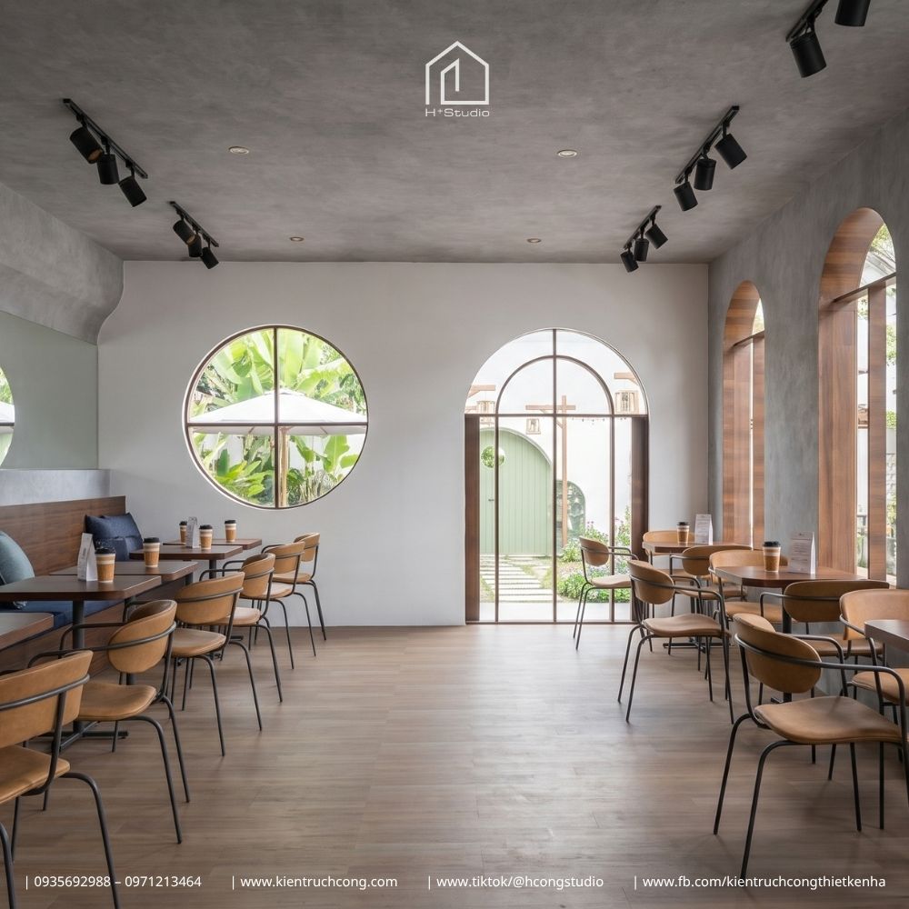 Thiết kế quán cafe sân vườn mang hơi thở Wabi Sabi đầy tĩnh tại - Hình ảnh 8