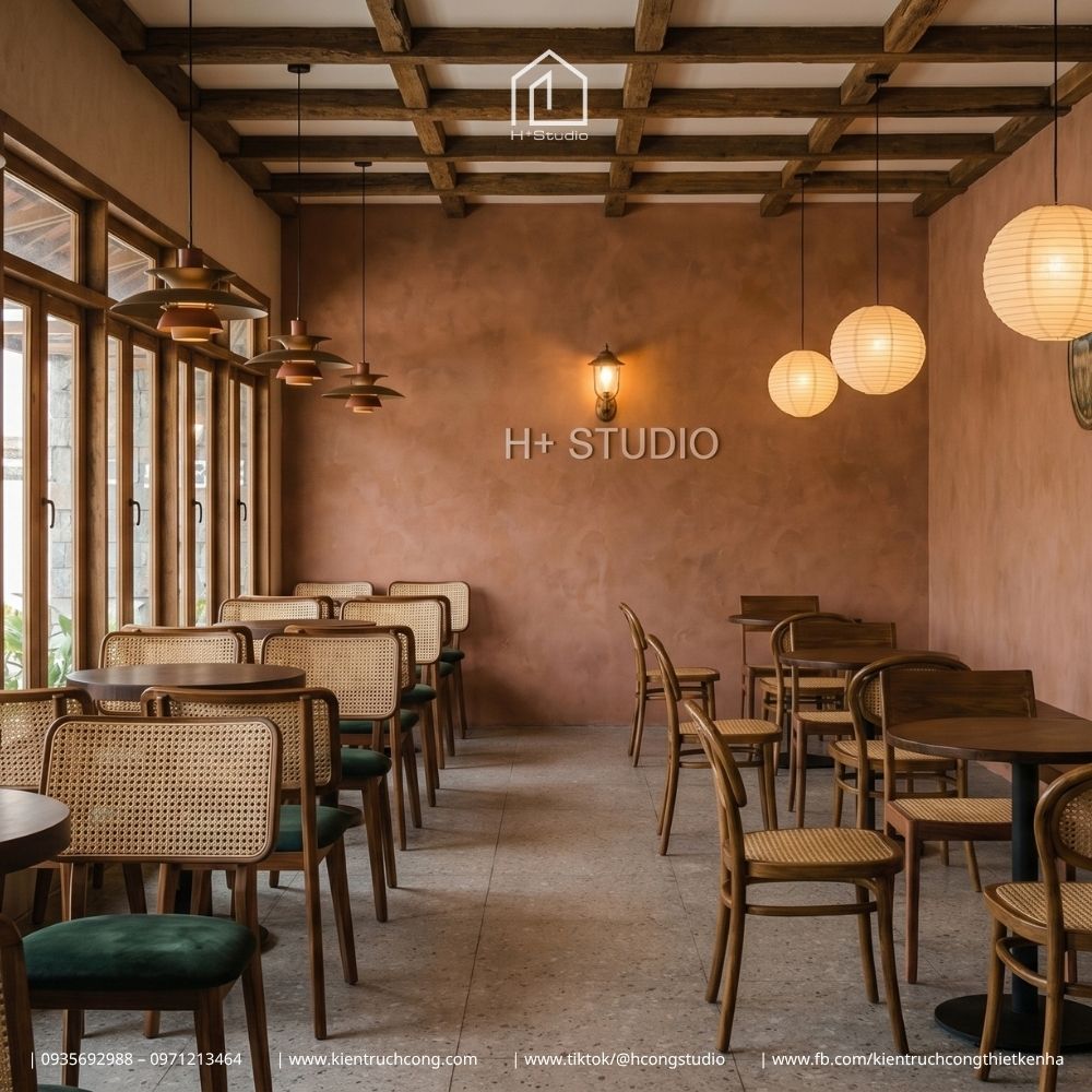 Mẫu thiết kế quán cafe sân vườn: Bụi Coffee phong cách Rustic ấn tượng - Hình ảnh 9