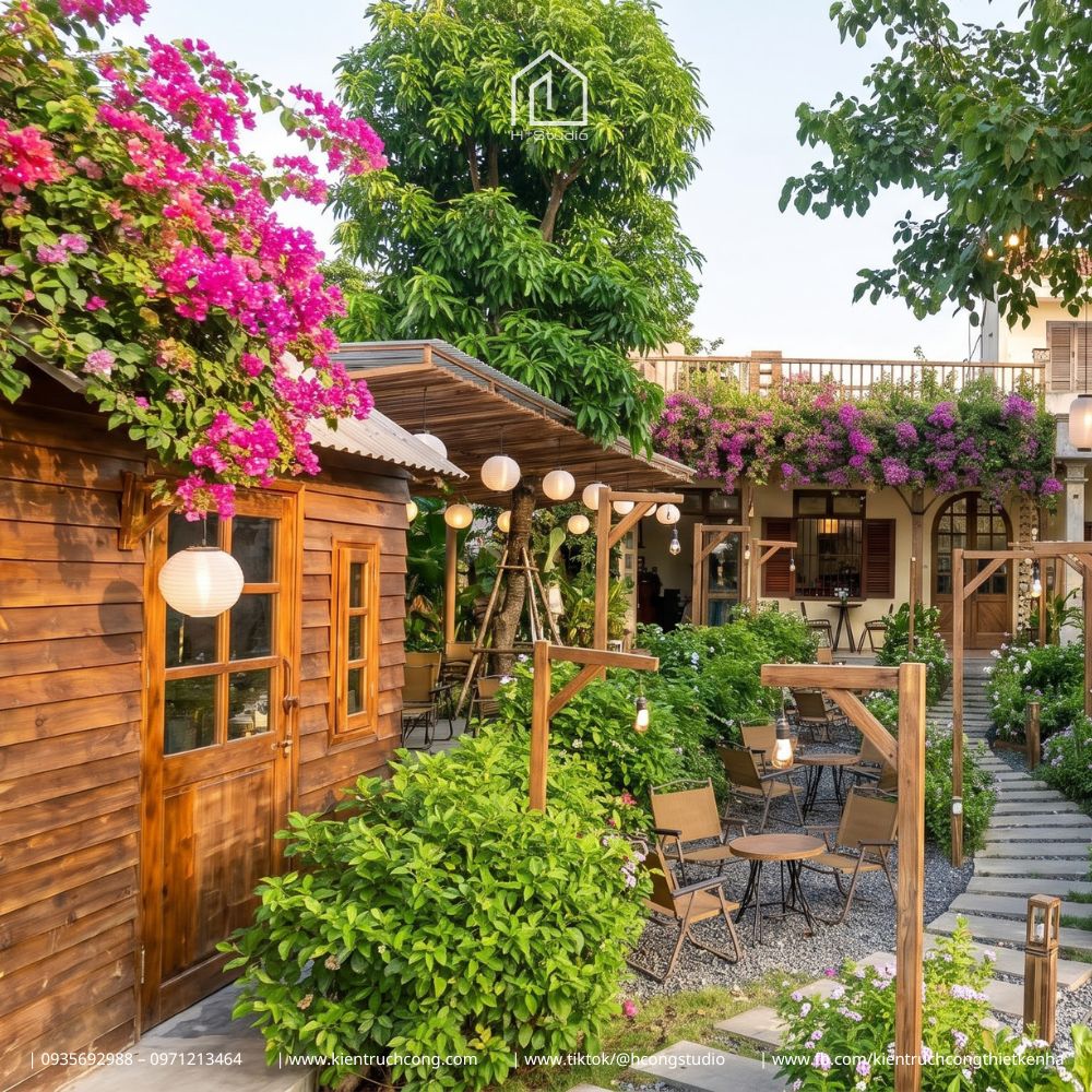 Thiết Kế Quán Cafe Sân Vườn Wity Coffee – Cải Tạo Không Gian Mộc Mạc Và Thư Giãn - Hình ảnh 7