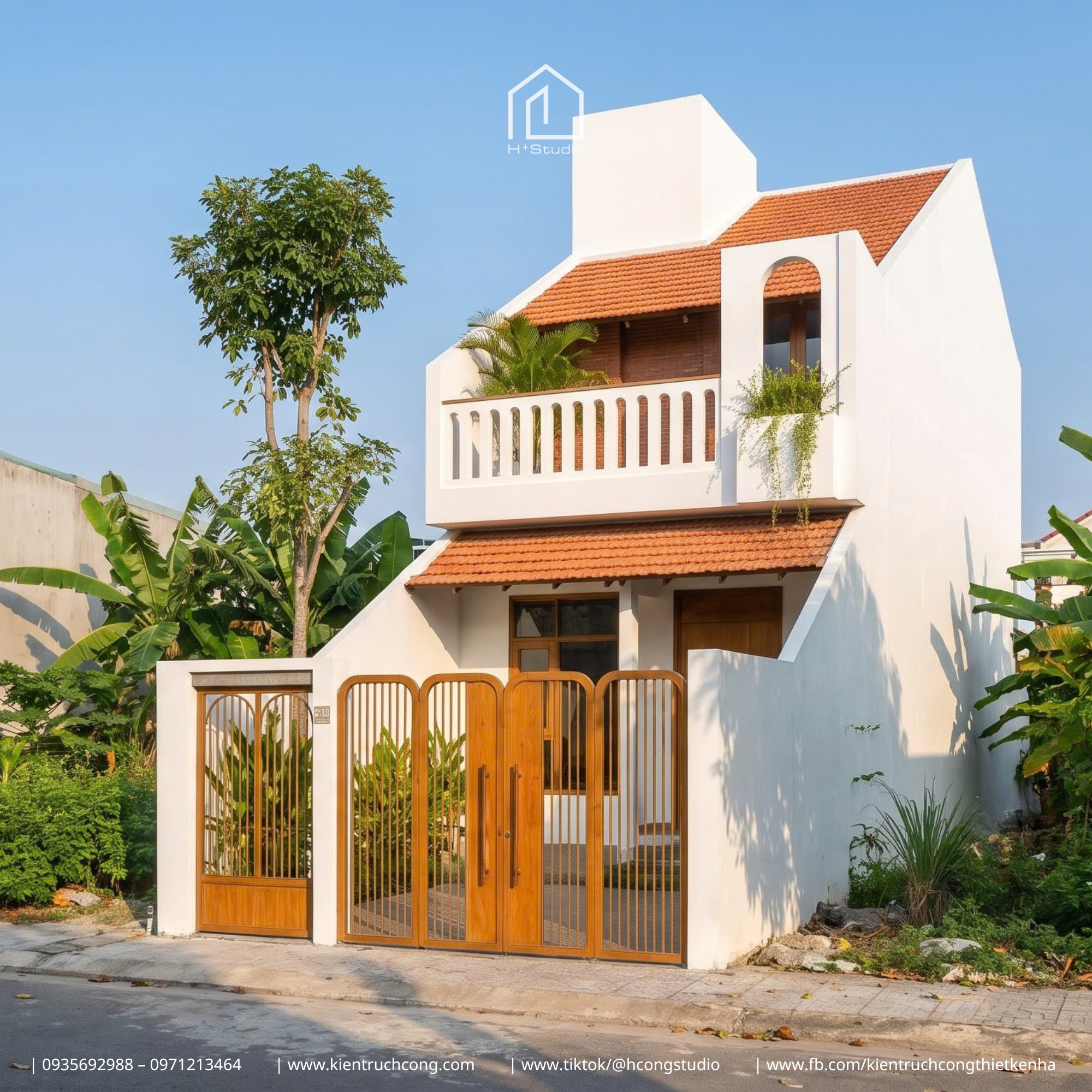 Nhà gác lửng 5x22m xanh mát mang hơi đến hơi thở nhiệt đới giữa phố thị - Hình ảnh 3
