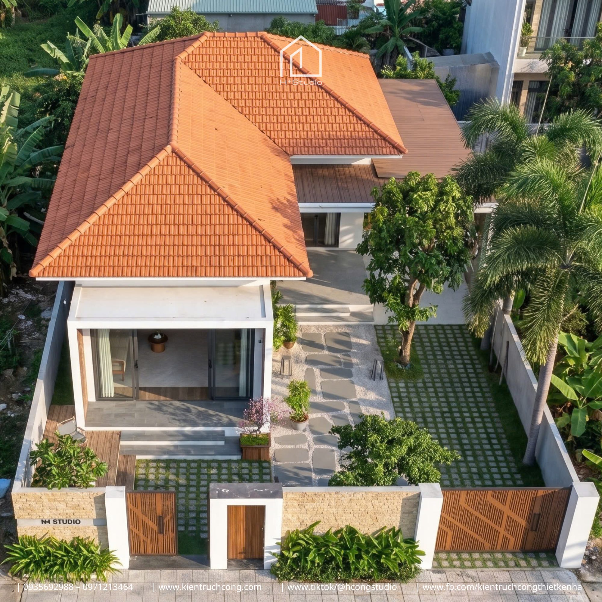 Nhà vườn 13x24m
