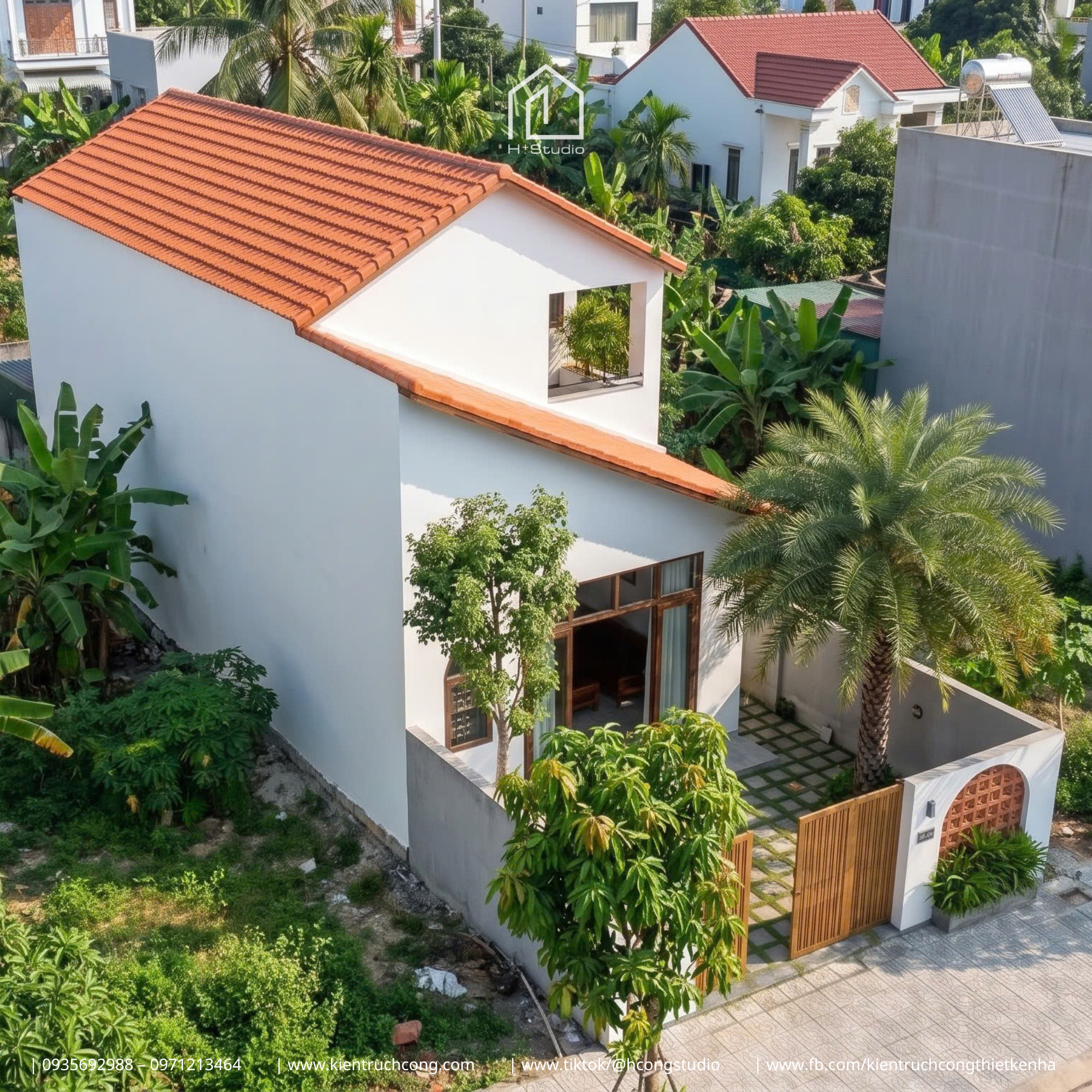 Nhà 2 tầng 6x25m mang chất thư giãn, sống chill giữa khu vườn nhiệt đới - Hình ảnh 4