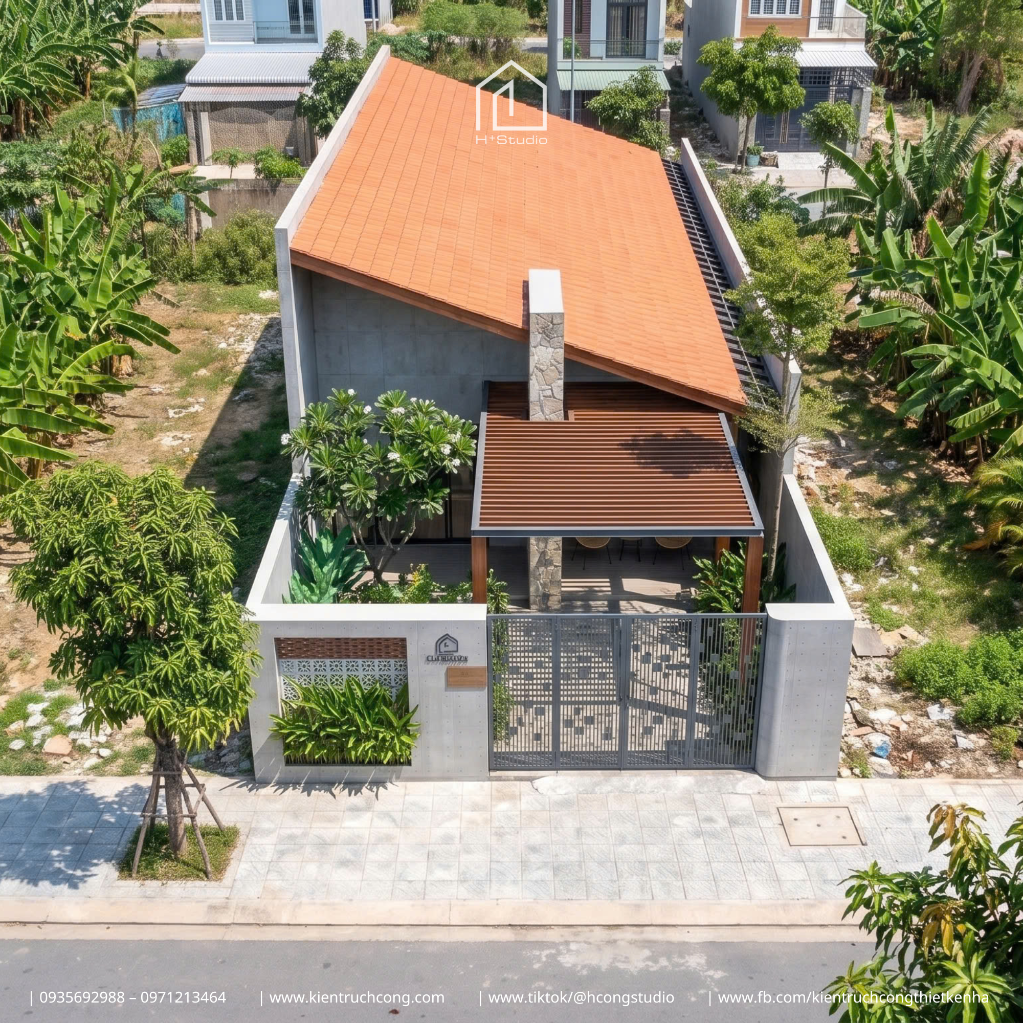 Nhà cấp 4 sân vườn