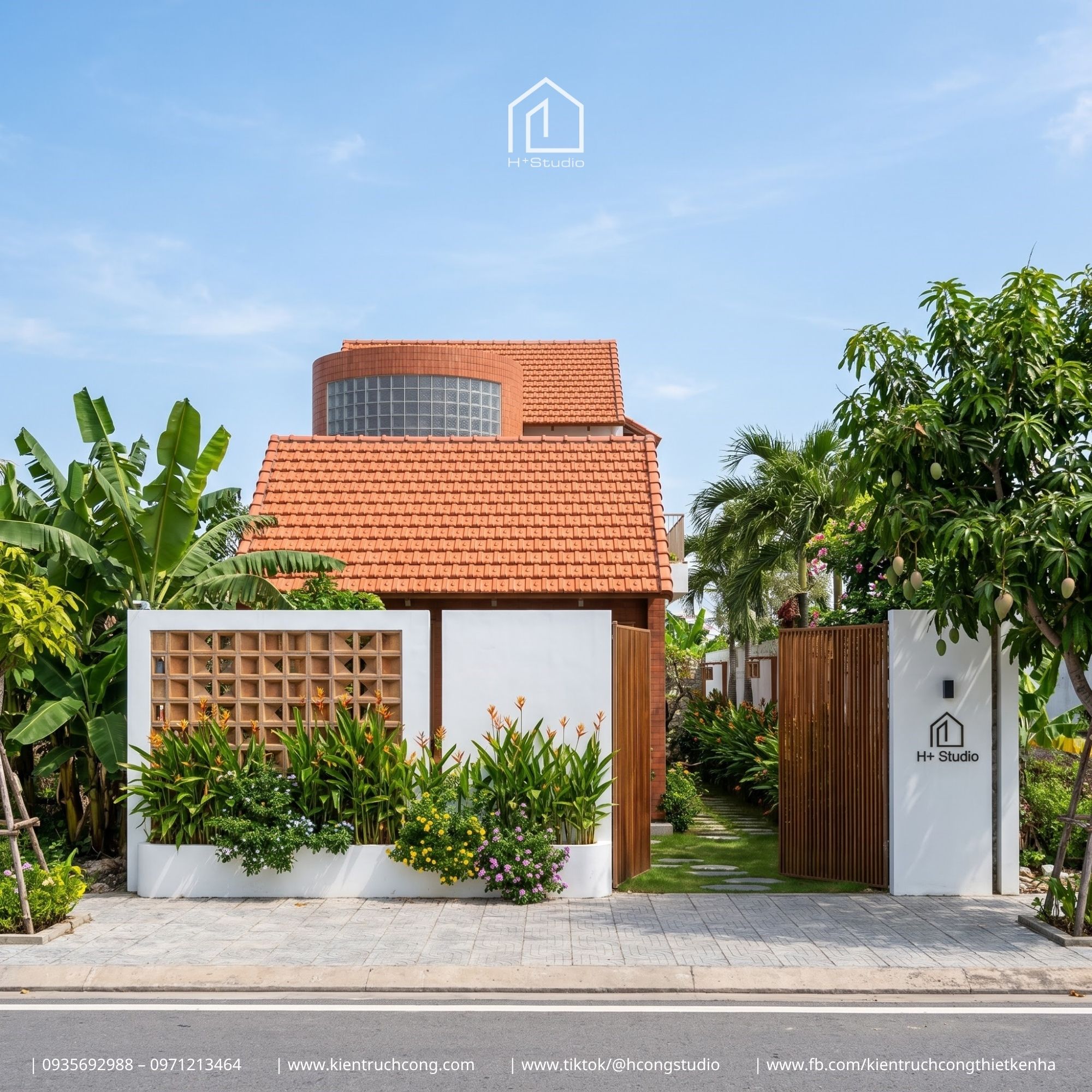 Nhà 2 tầng sân vườn với nét mộc hiện đại giữa khu vườn nhiệt đới đem lại cuộc sống thư thái mỗi ngày - Hình ảnh 3