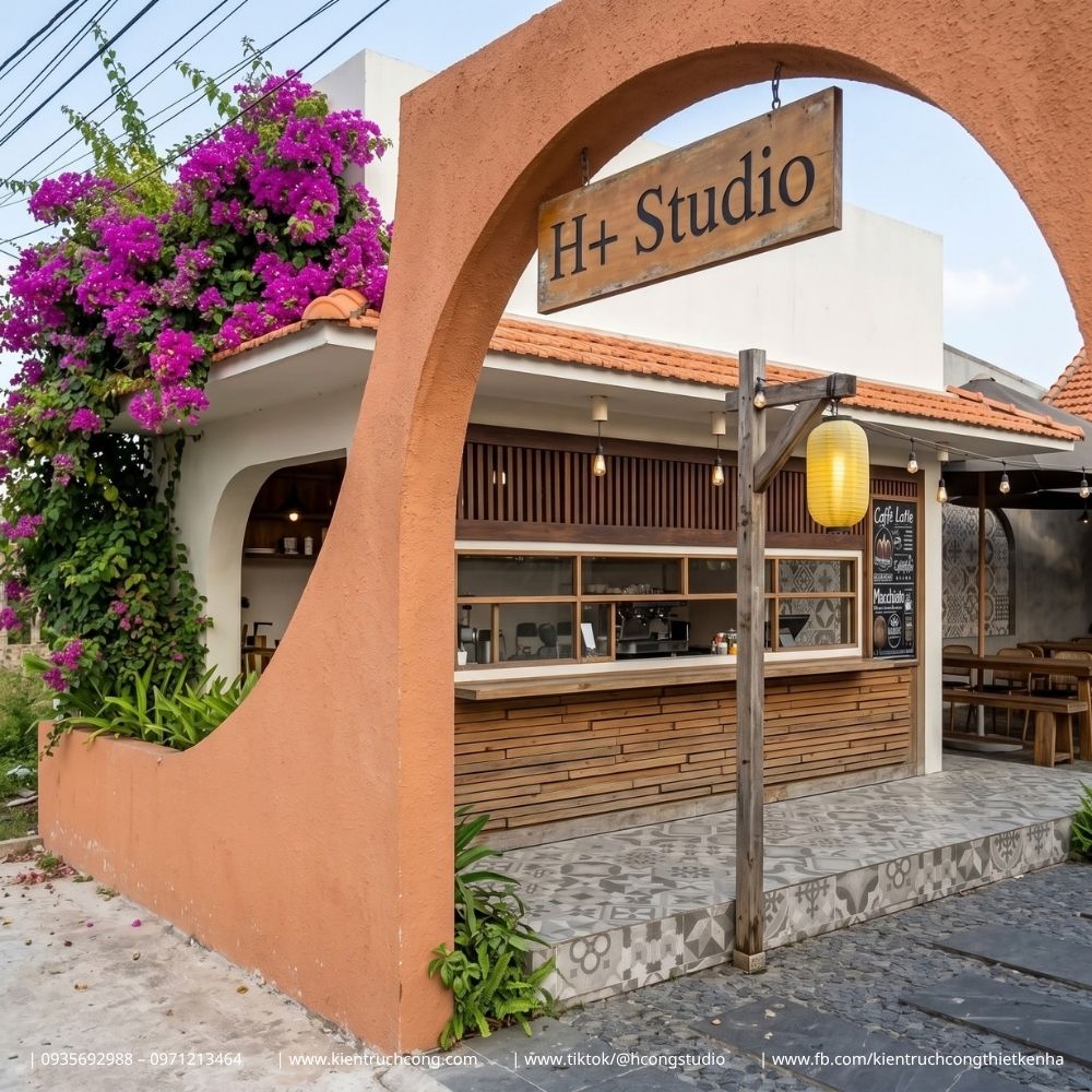 Thiết Kế Quán Cafe Sân Vườn Z Coffee – Kiến Trúc Địa Trung Hải Kết Hợp Hồ Cá Koi Và Không Gian Bán Mở - Hình ảnh 3