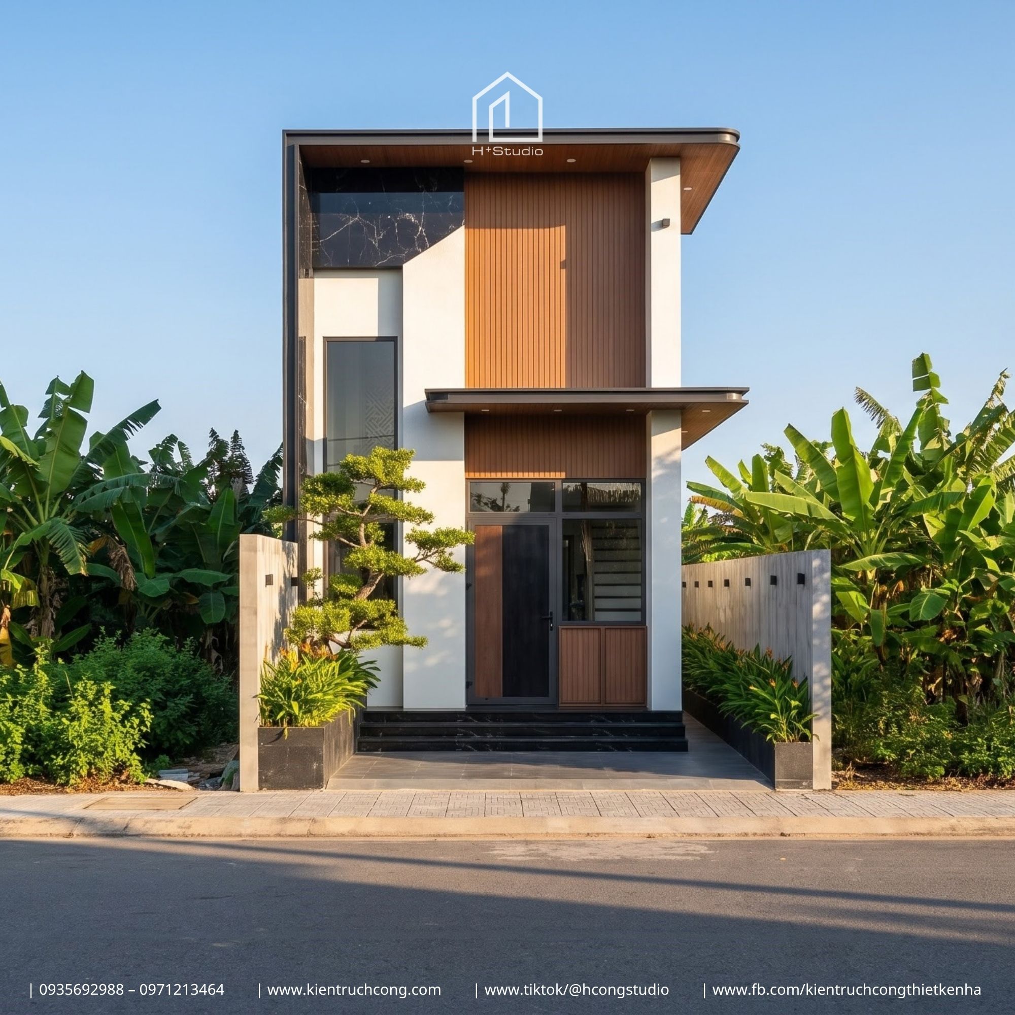 Nhà phố 2 tầng hiện đại