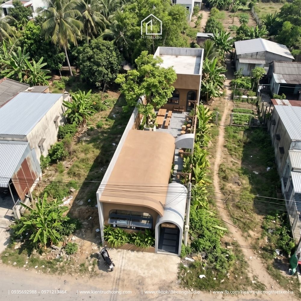 Thiết kế quán cafe sân vườn