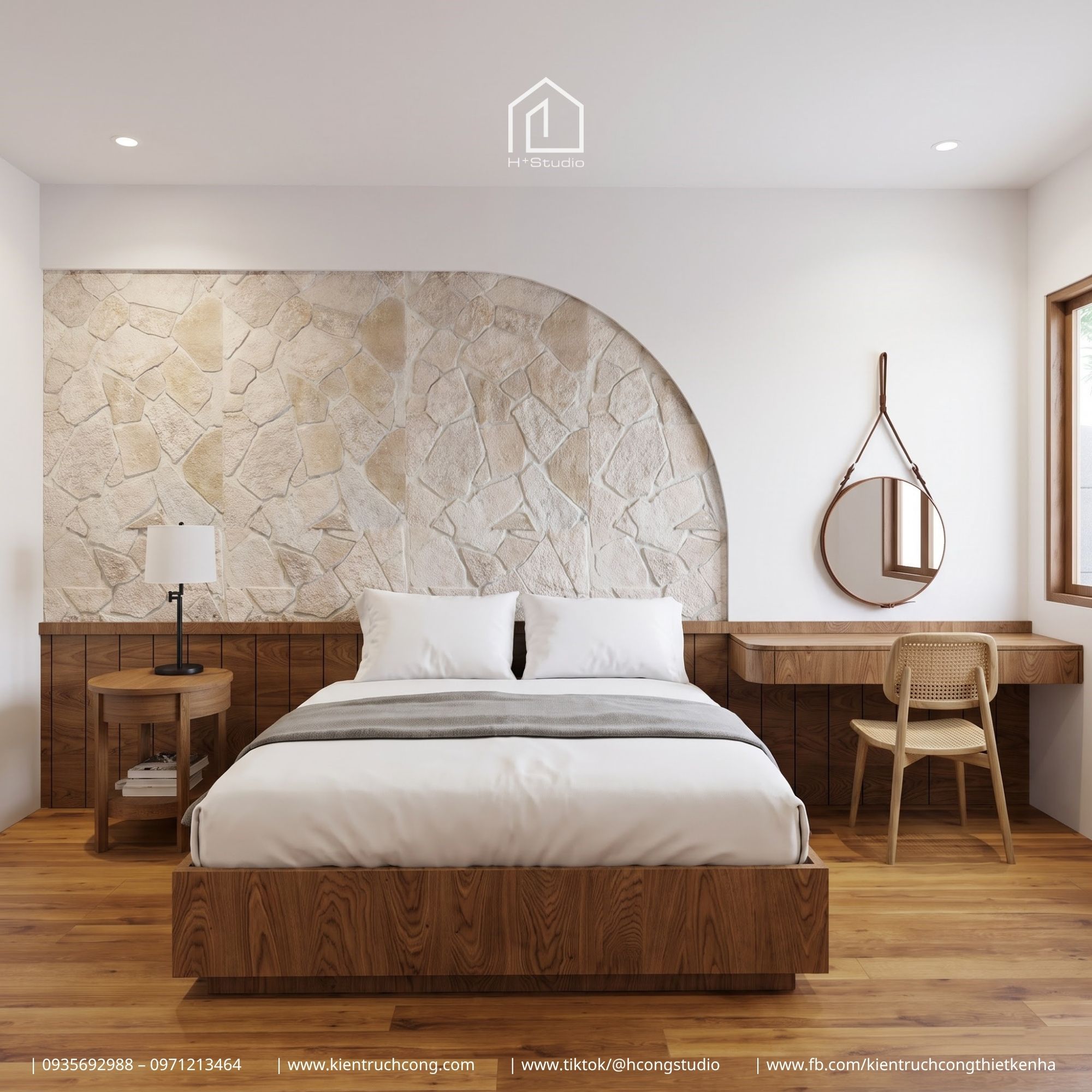 Nhà gác lửng 8x25m với ngôn ngữ kiến trúc Địa Trung Hải mềm mại và cách tổ chức không gian đầy dụng ý - Hình ảnh 16