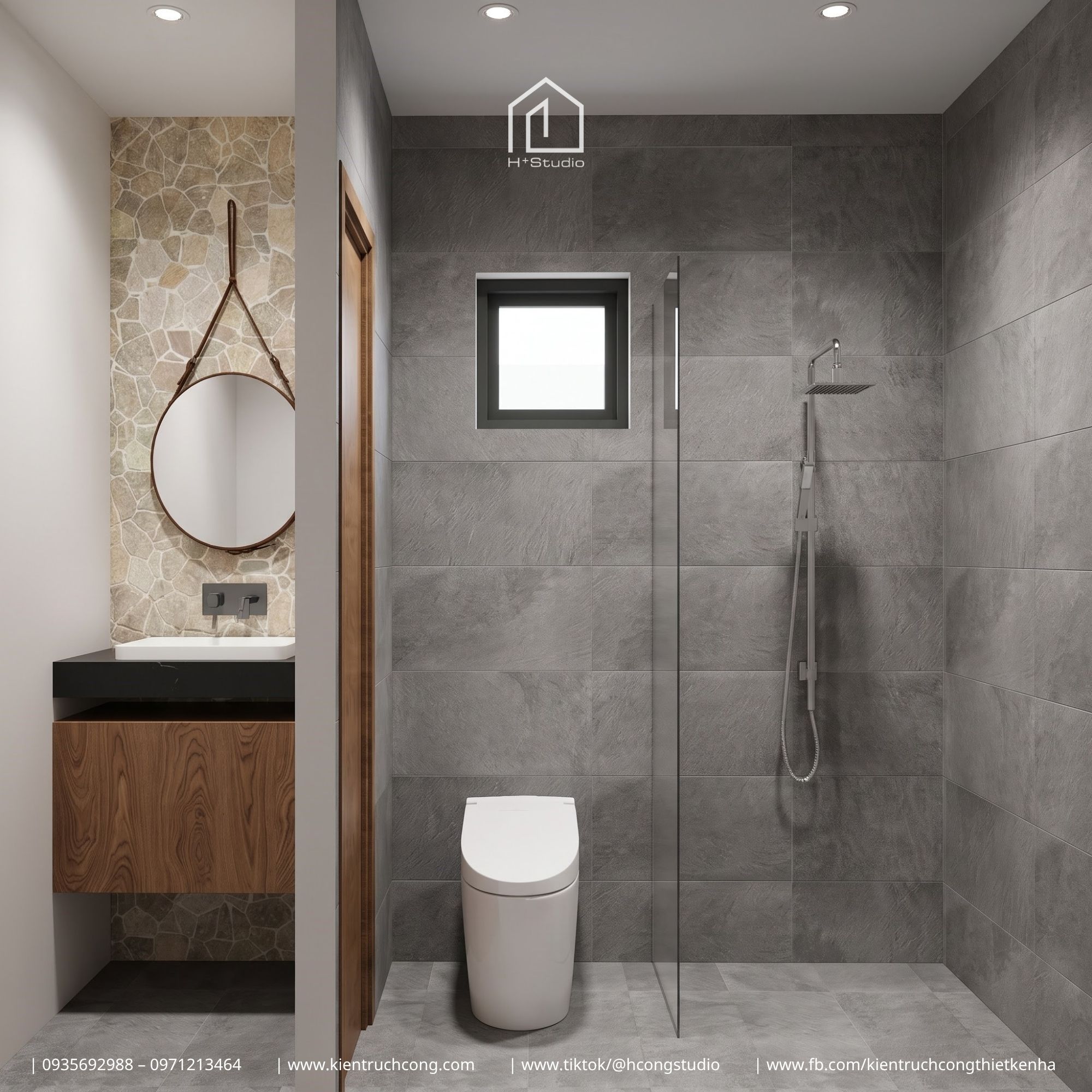 Nhà gác lửng 8x25m với ngôn ngữ kiến trúc Địa Trung Hải mềm mại và cách tổ chức không gian đầy dụng ý - Hình ảnh 17